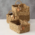 Bild in Galerie-Betrachter laden, Seegraskorb Set 3 teilig Korb Natur Seegras