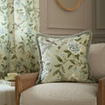Bild in Galerie-Betrachter laden, Porcelain Garden Chenille-Kissen, Salbeigrün