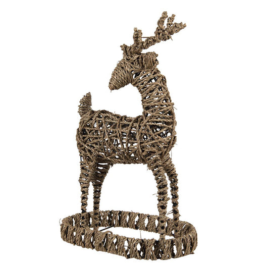 Dekofigur Rattan Hirsch, Rattan