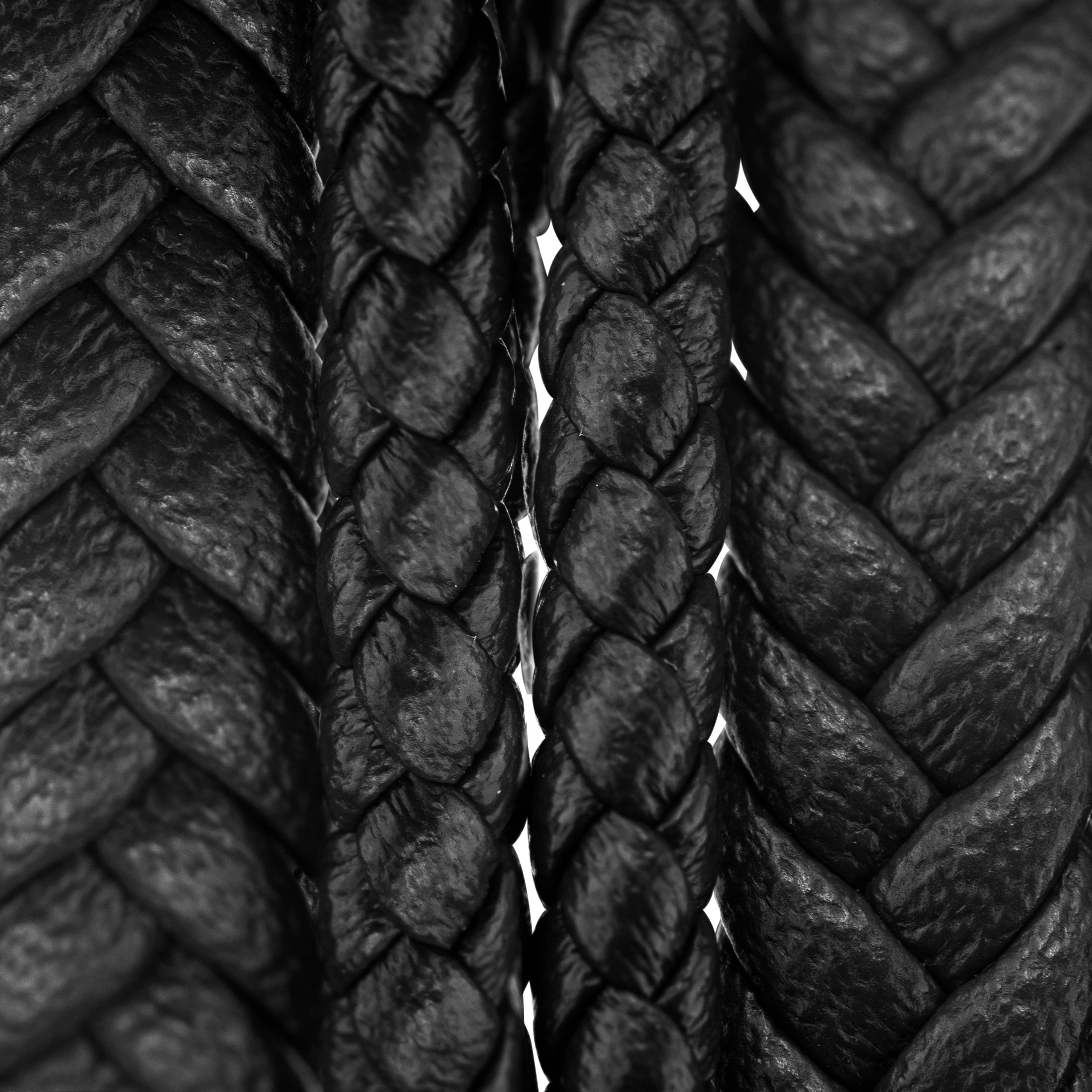 Lederarmband "Wrap" - Schwarz - B018