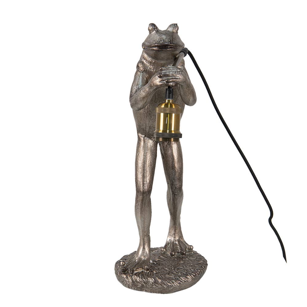 Tischlampe Frog 24x18x49 cm Bronze/Kupferfarbener Kunststoff