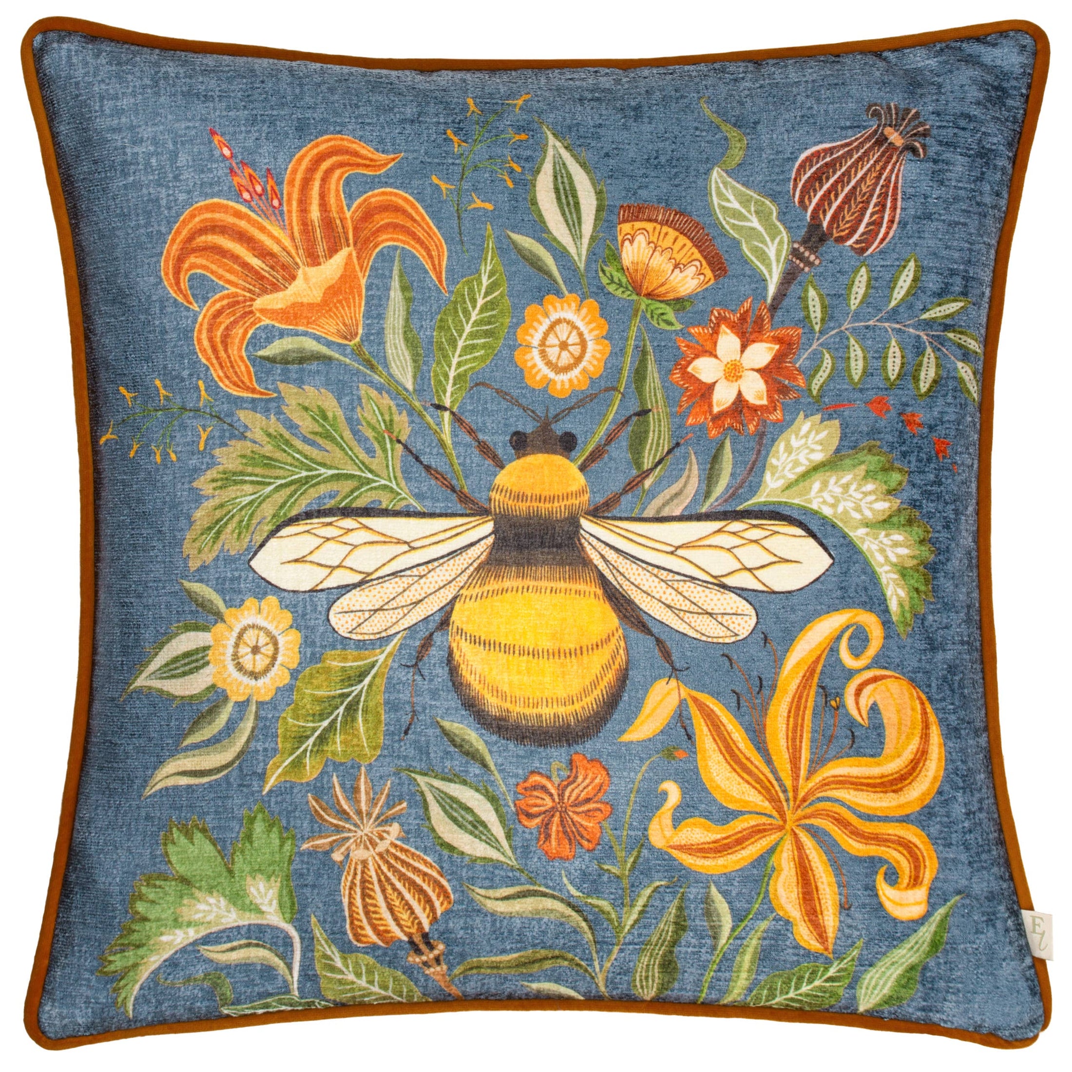 Kissen Hawthorn Bee Petrol