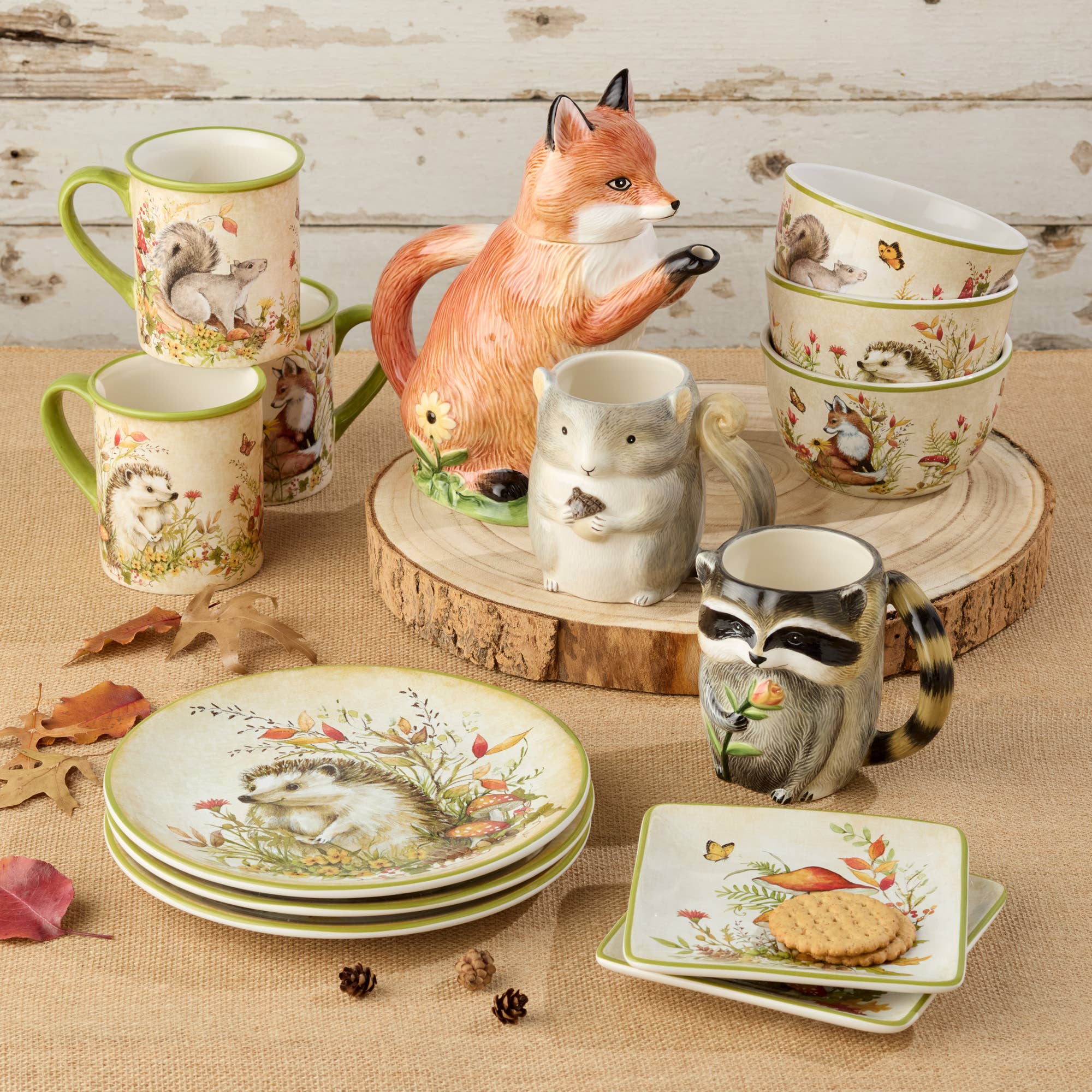 Woodland Critters Herbsttassen-Set