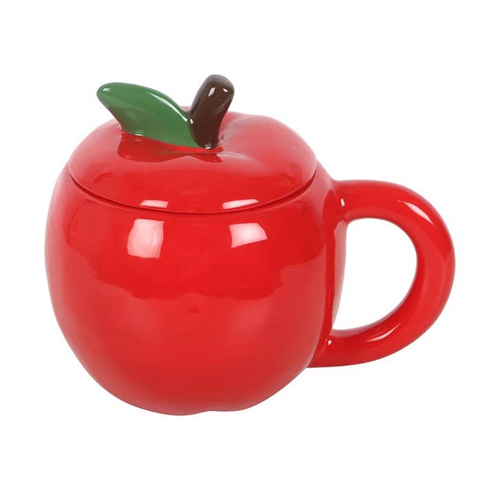 Apfelförmiger Becher mit Deckel