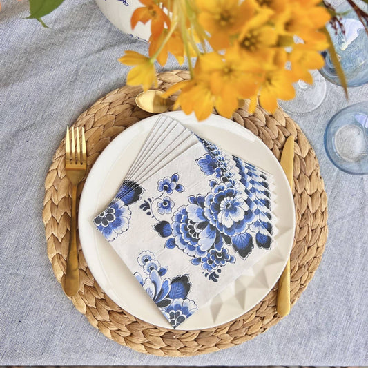 Servietten mit Blumenmotiv