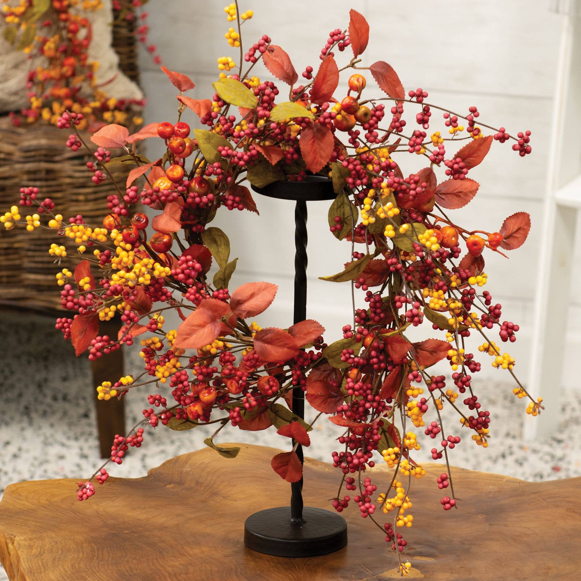 Bountiful Berries & Leaves Kerzenring, 16,5 cm
