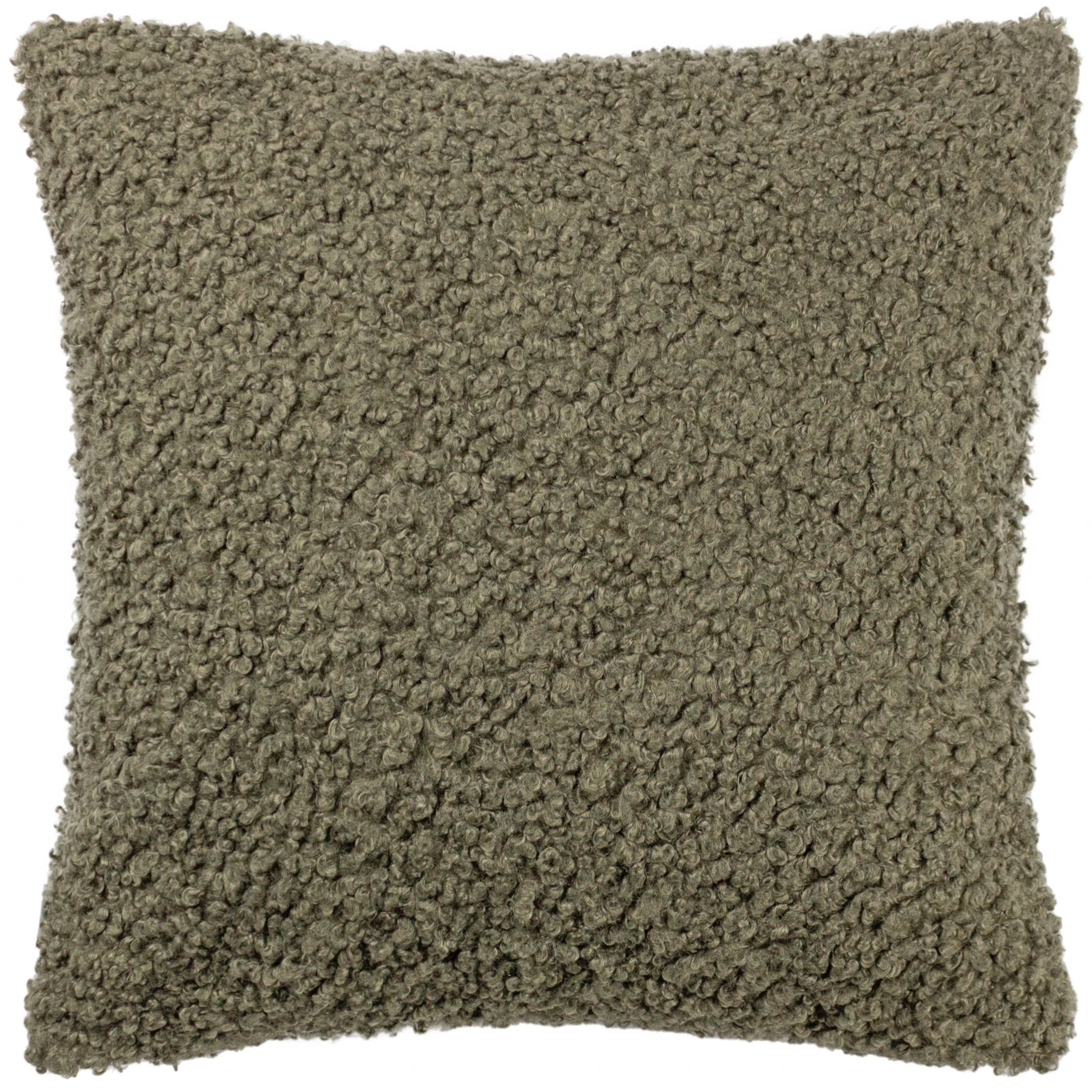 Cabu Strukturiertes Boucle-Kissen Khaki