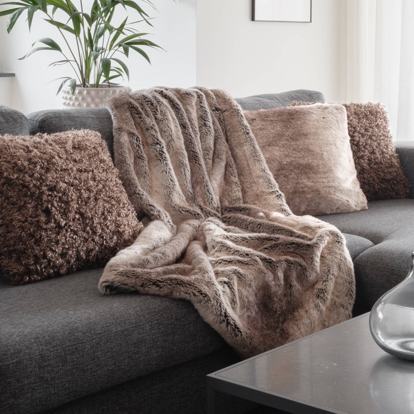 Winter - Kuscheldecke Natur, 180 cm