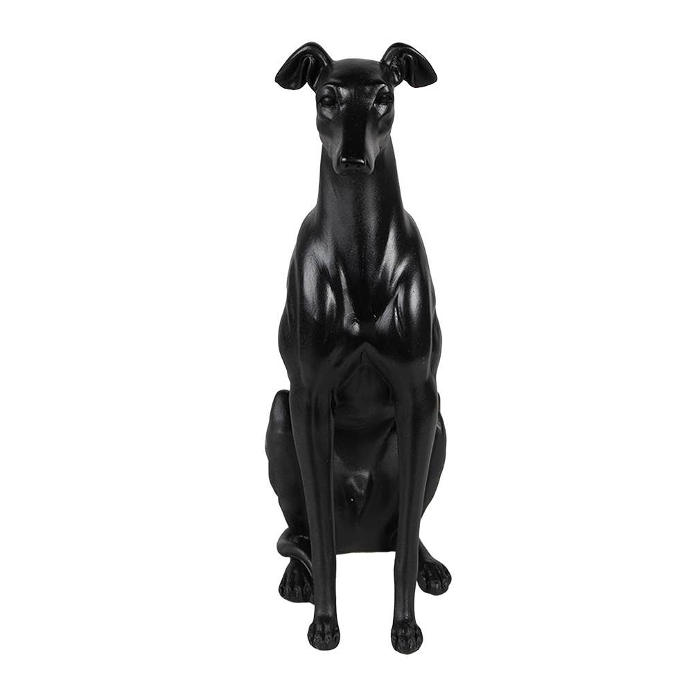 Dekofigur Hund 20x10x30 cm, schwarz