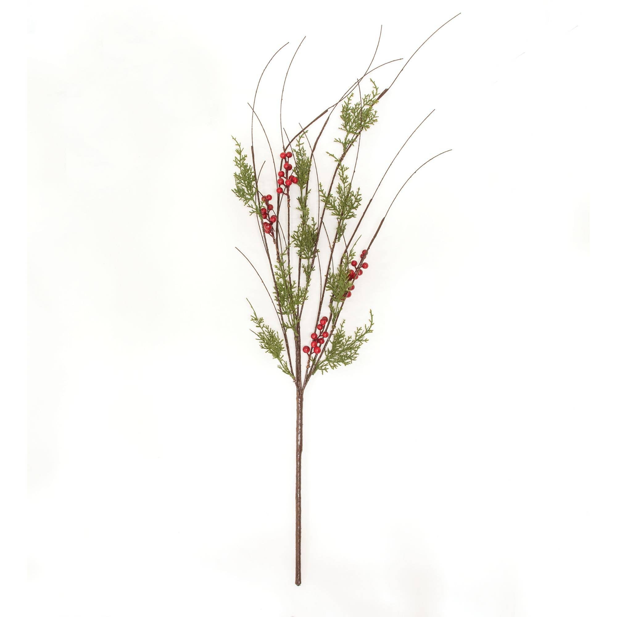Zweig aus Zedernholz und Beeren, 86 cm