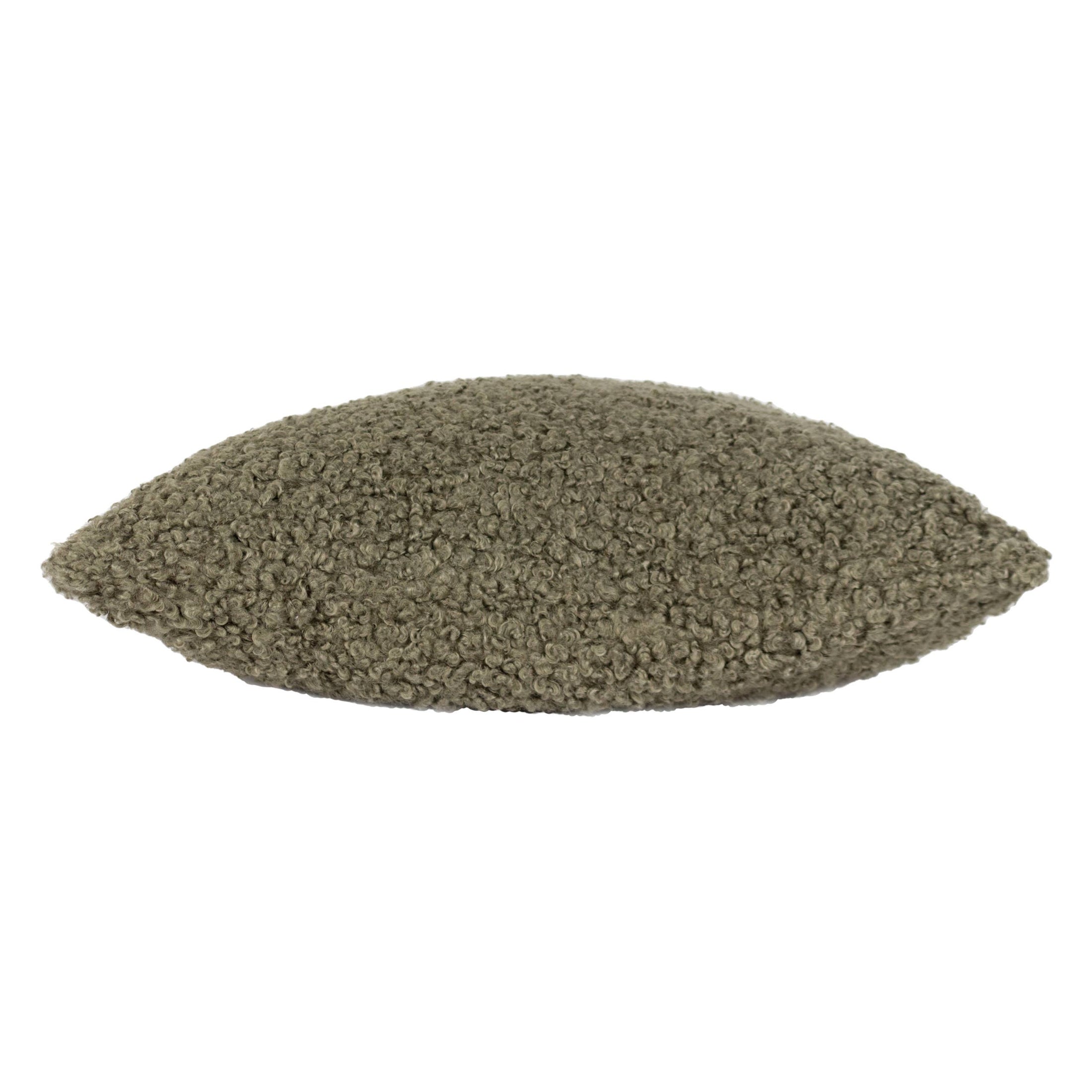Cabu Strukturiertes Boucle-Kissen Khaki