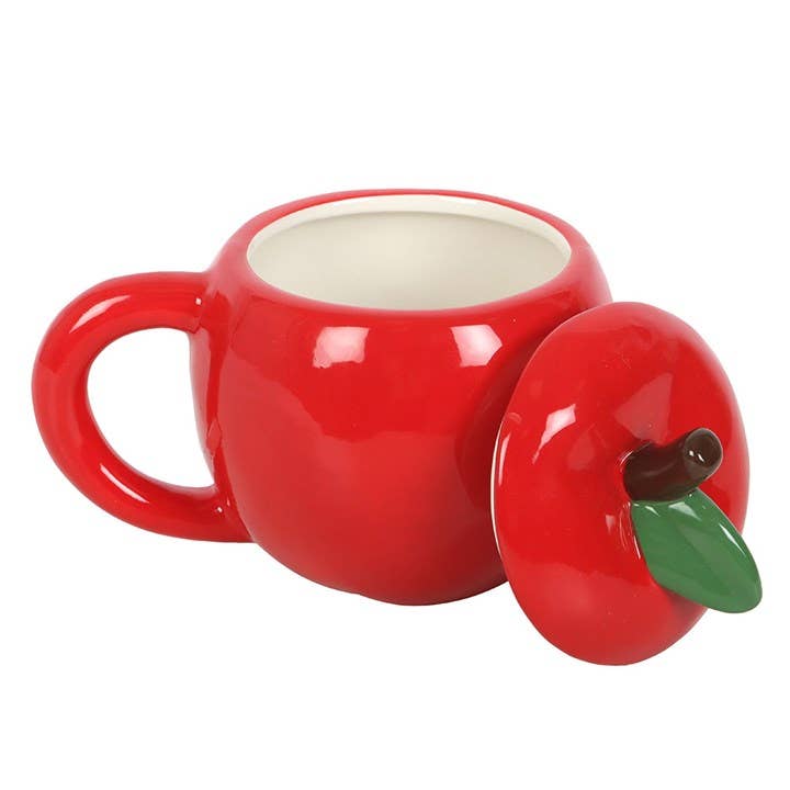Apfelförmiger Becher mit Deckel