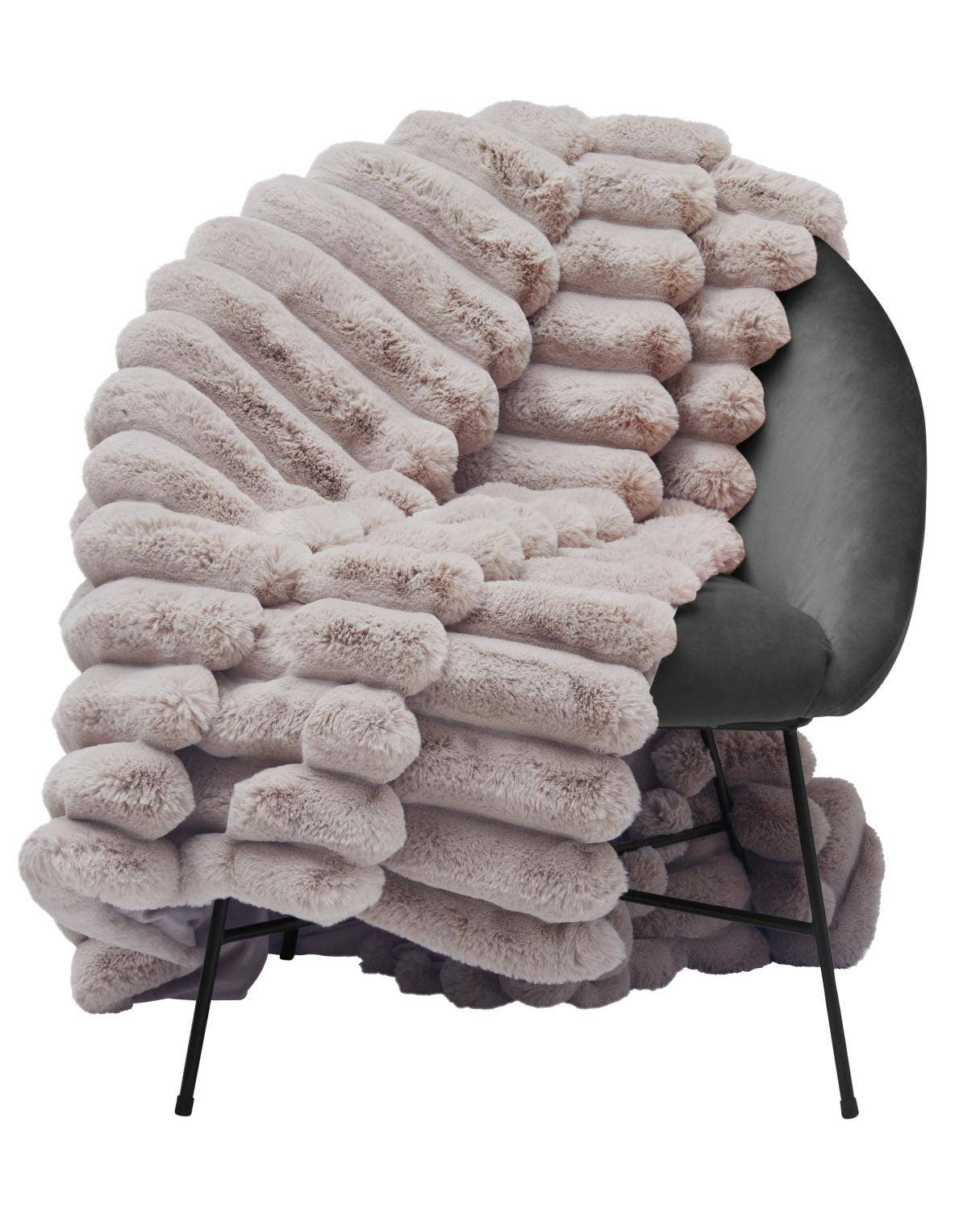 Decke Liny Taupe 220 cm