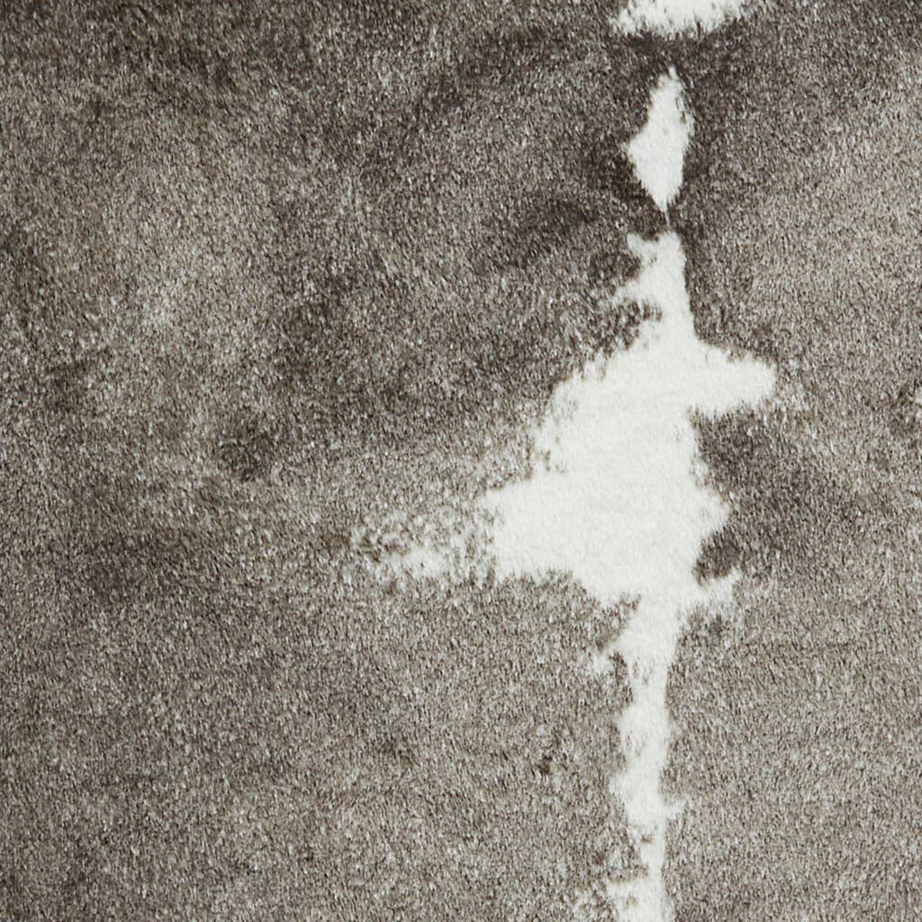 Grim Kuhfellteppich Berggrau/Weiß