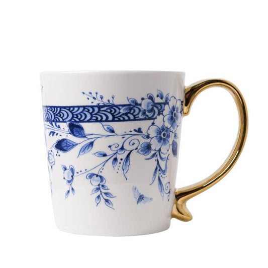 Tasse aus Fayence Gold