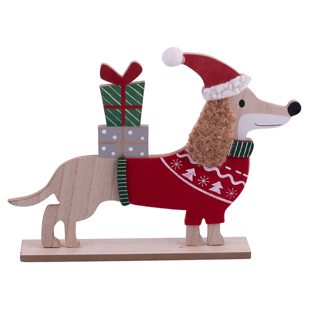 🎄 Weihnachtliche Hundedekoration „Dackel Natalotto“