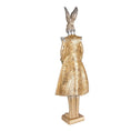 Bild in Galerie-Betrachter laden, Figur Hase 14x10x44 cm Goldfarbenes Polyresin
