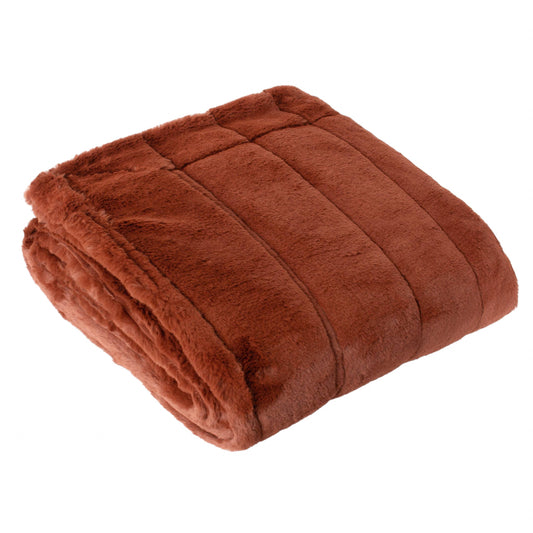Kuscheldecke Empress aus Kunstfell, rost