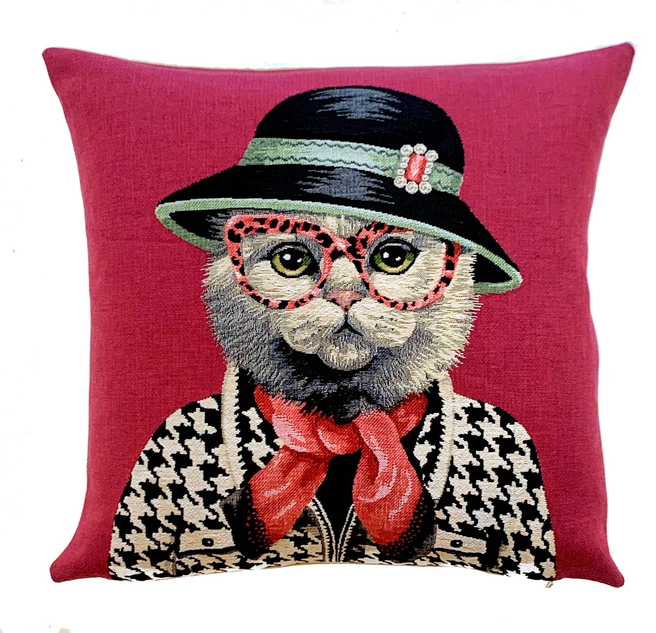 Fashionista-Geschenke | Schrullige Katzen-Deko | Hahnentritt-Design