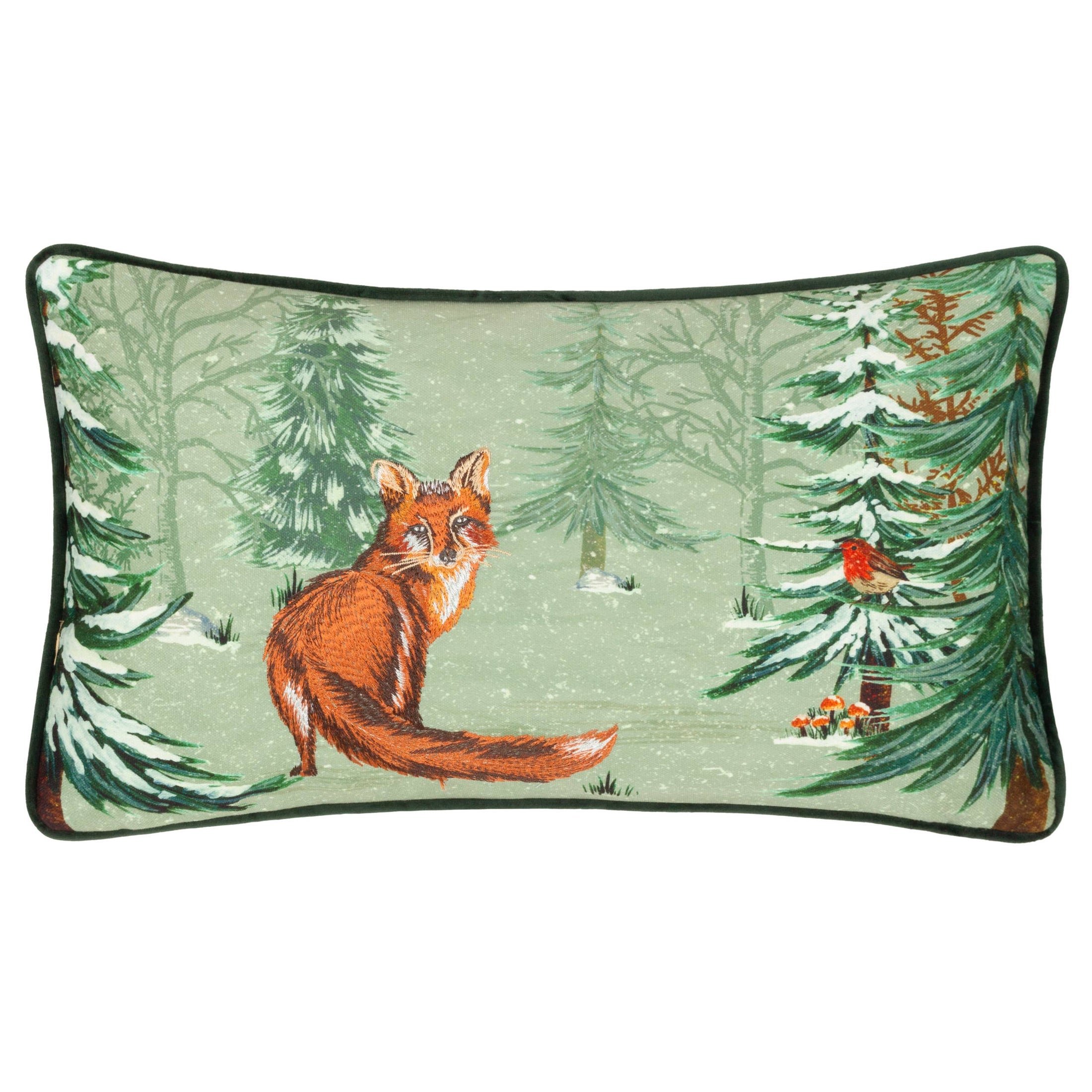 Lodge Wood Fox Kissen, Eichengrün