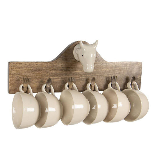 Becherhalter Holzkuh, 6er-Set