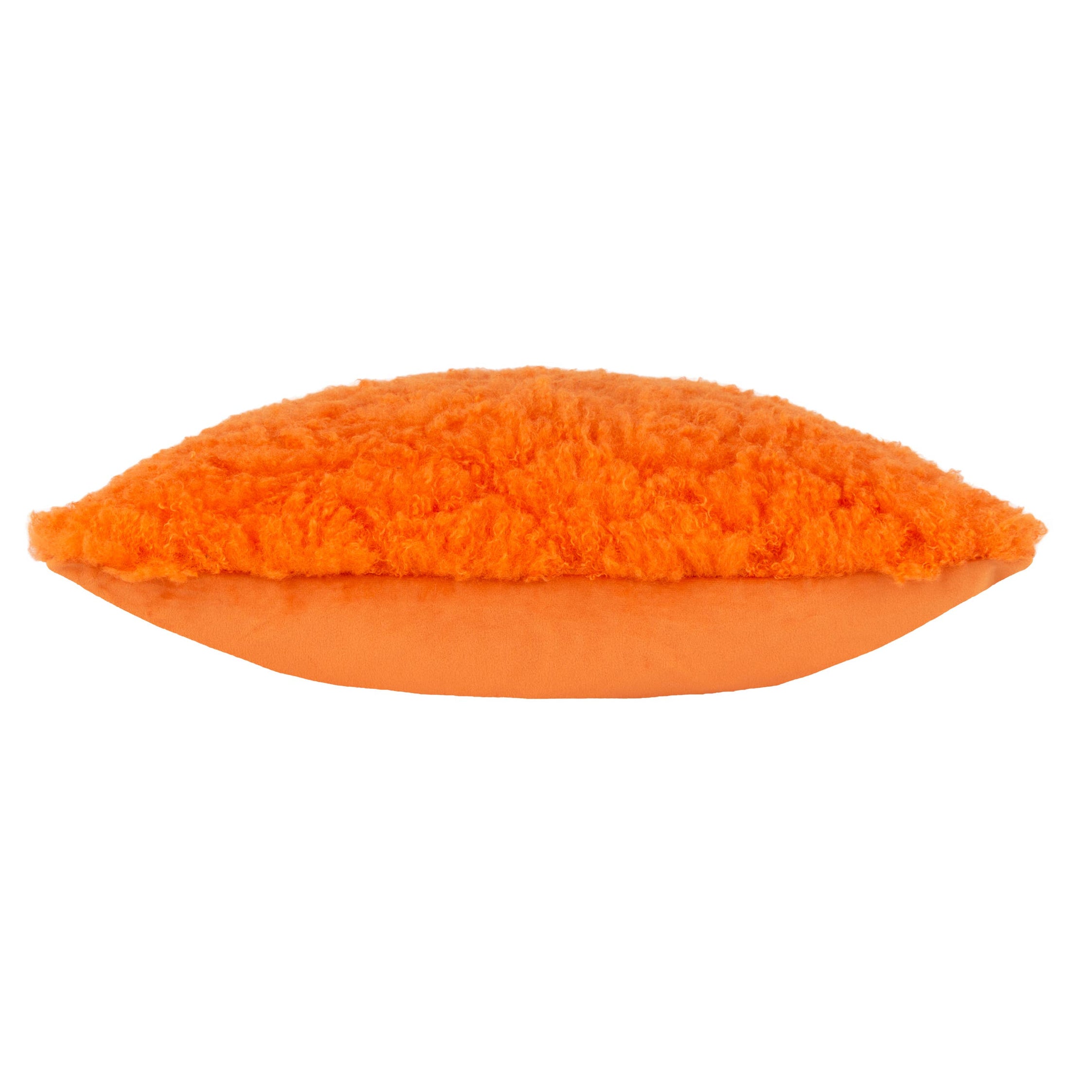 Kissen Fluff Ball aus Kunstfell Orange Fever