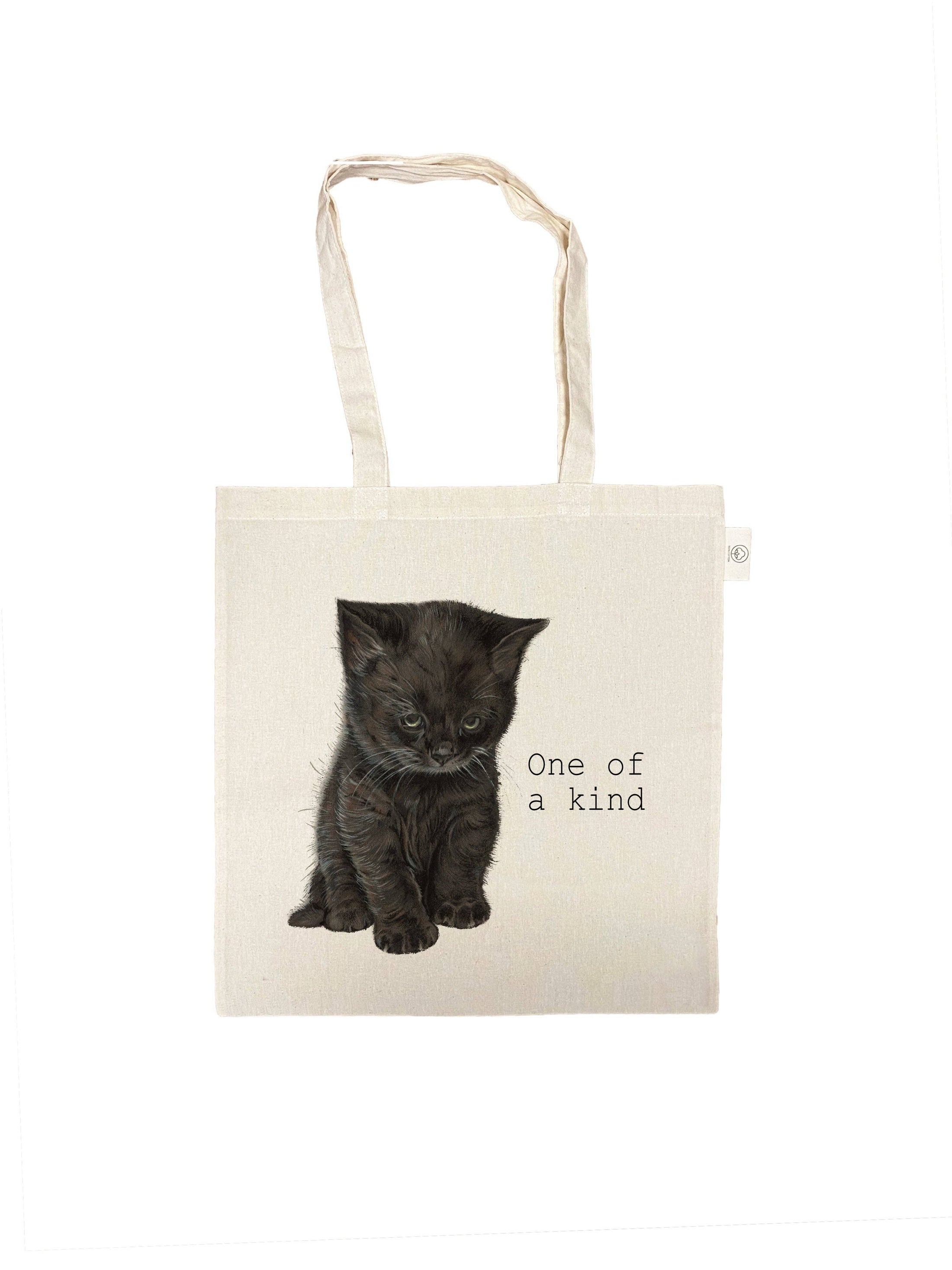 Baumwolltasche — Cat-Serie — Black Kitten