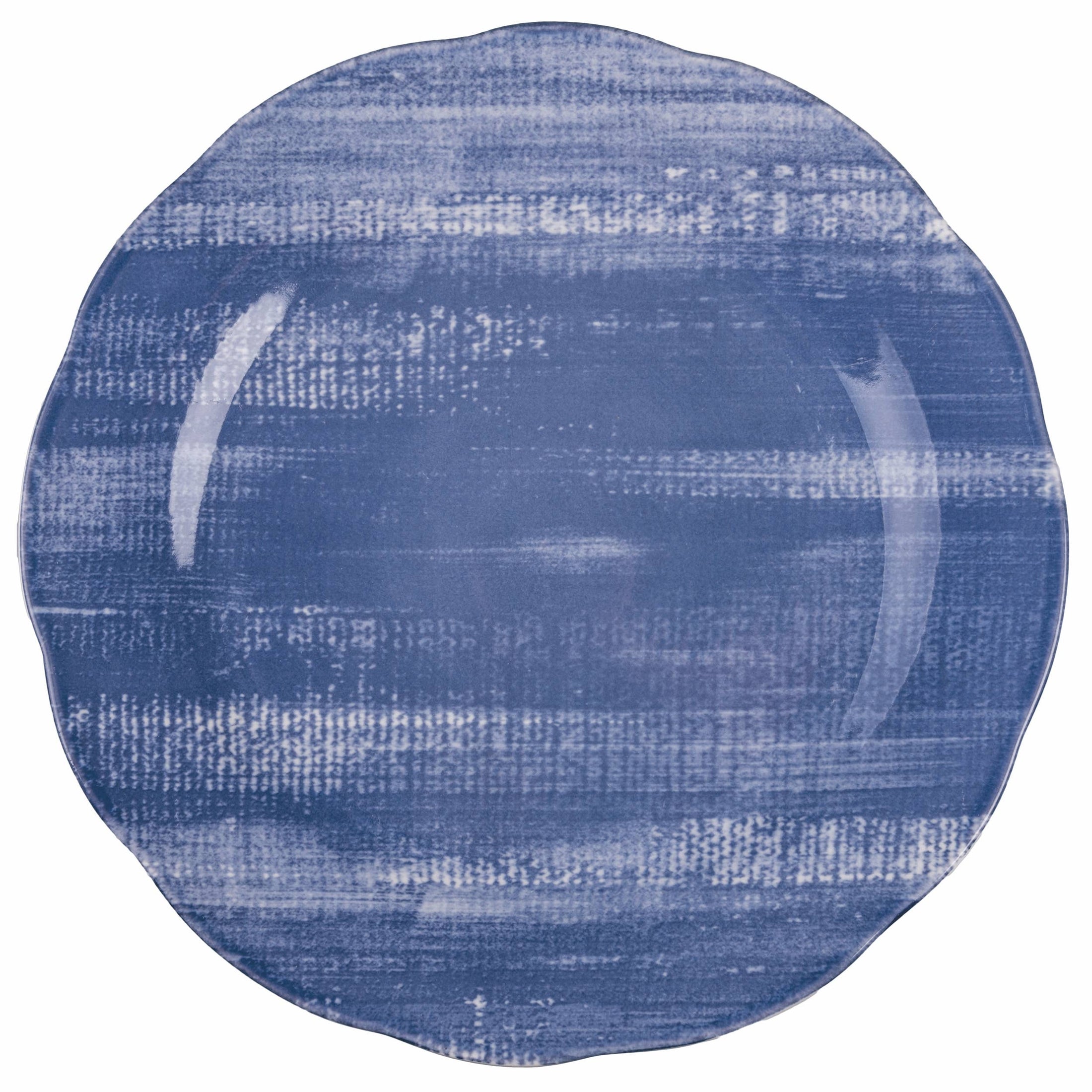 FLACHER PORZELLAN-TELLER VERSILA BLAU,