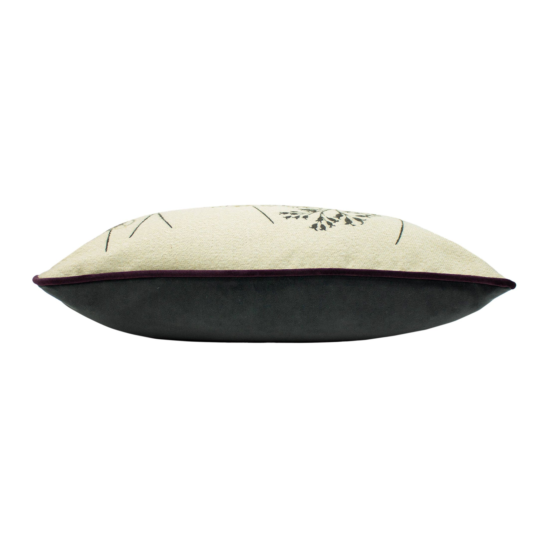 Elwood Hedgehog Kissen, Schwarz/Cremefarben
