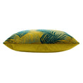 Bild in Galerie-Betrachter laden, Palm Grove Velvet Jacquard-Kissen Gold/Blaugrün
