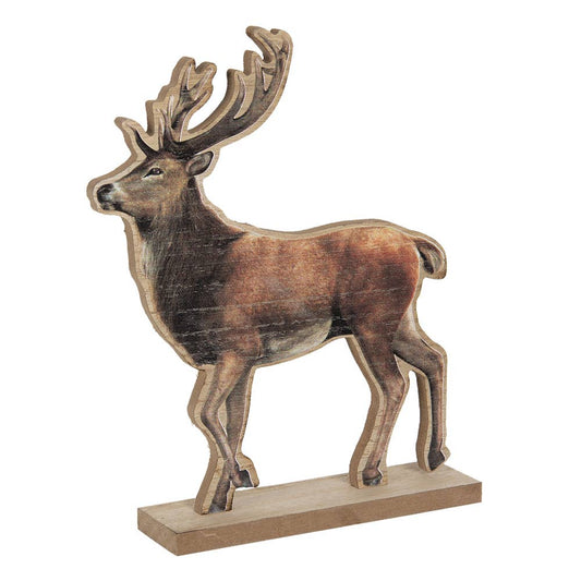 Dekoration Hirsch, Holz