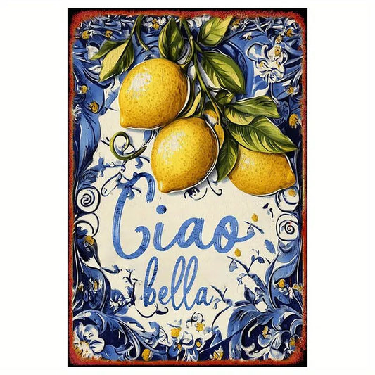 Vintage Metallschild CIAO BELLA