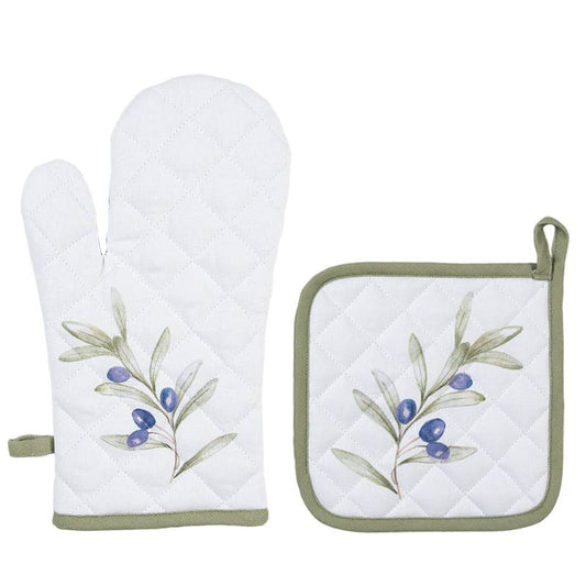 Ofenhandschuh & Topflappen 'Oliven'