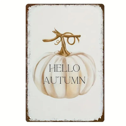 Vintage Metallschild HELLO