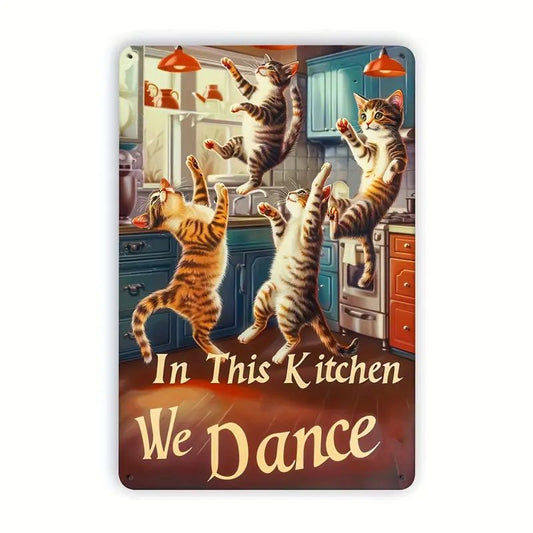 Vintage Metallschild DANCE