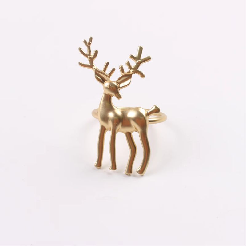 Serviettenring HIRSCH, gold 2 St.