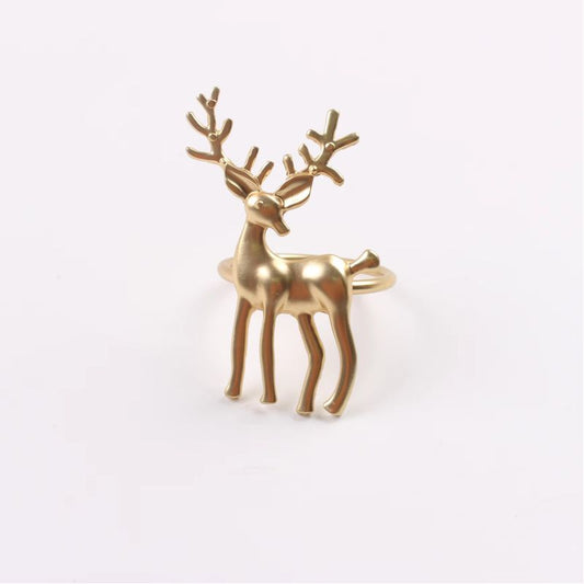 Serviettenring HIRSCH, gold 2 St.