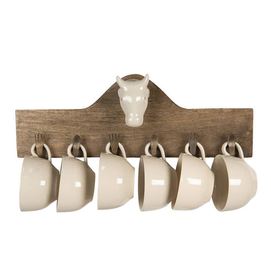Becherhalter Holzkuh, 6er-Set