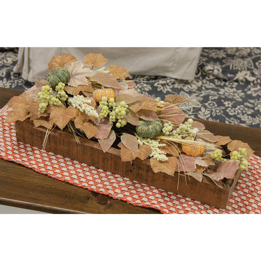 Tropfenform mit windgewaschenem Herbstlaub, 70 cm