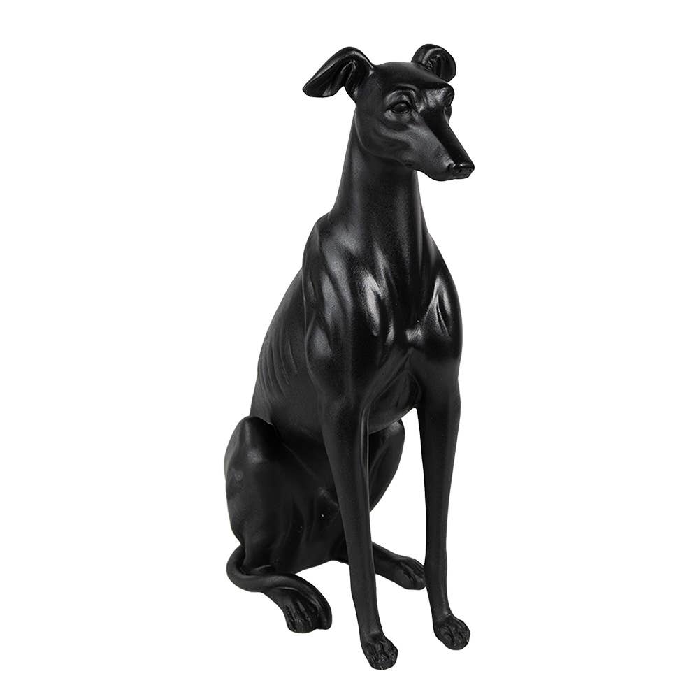 Dekofigur Hund 20x10x30 cm, schwarz