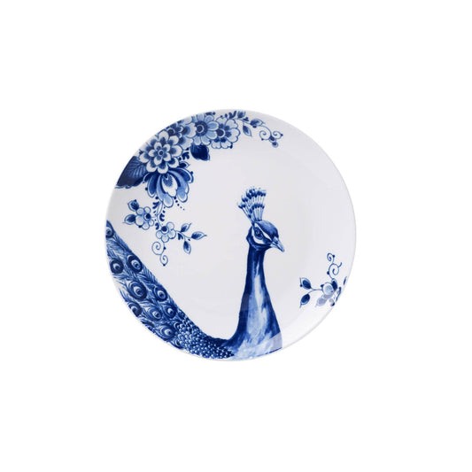 Frühstücksteller Pfau Blau