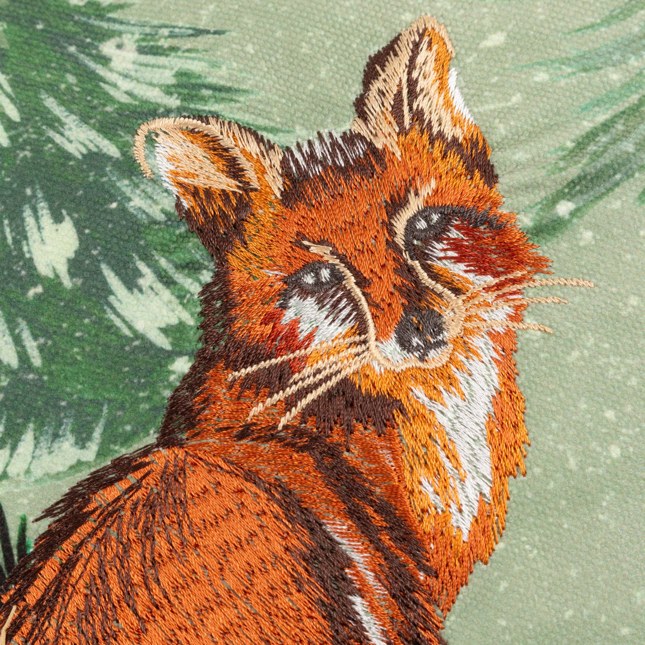 Lodge Wood Fox Kissen, Eichengrün