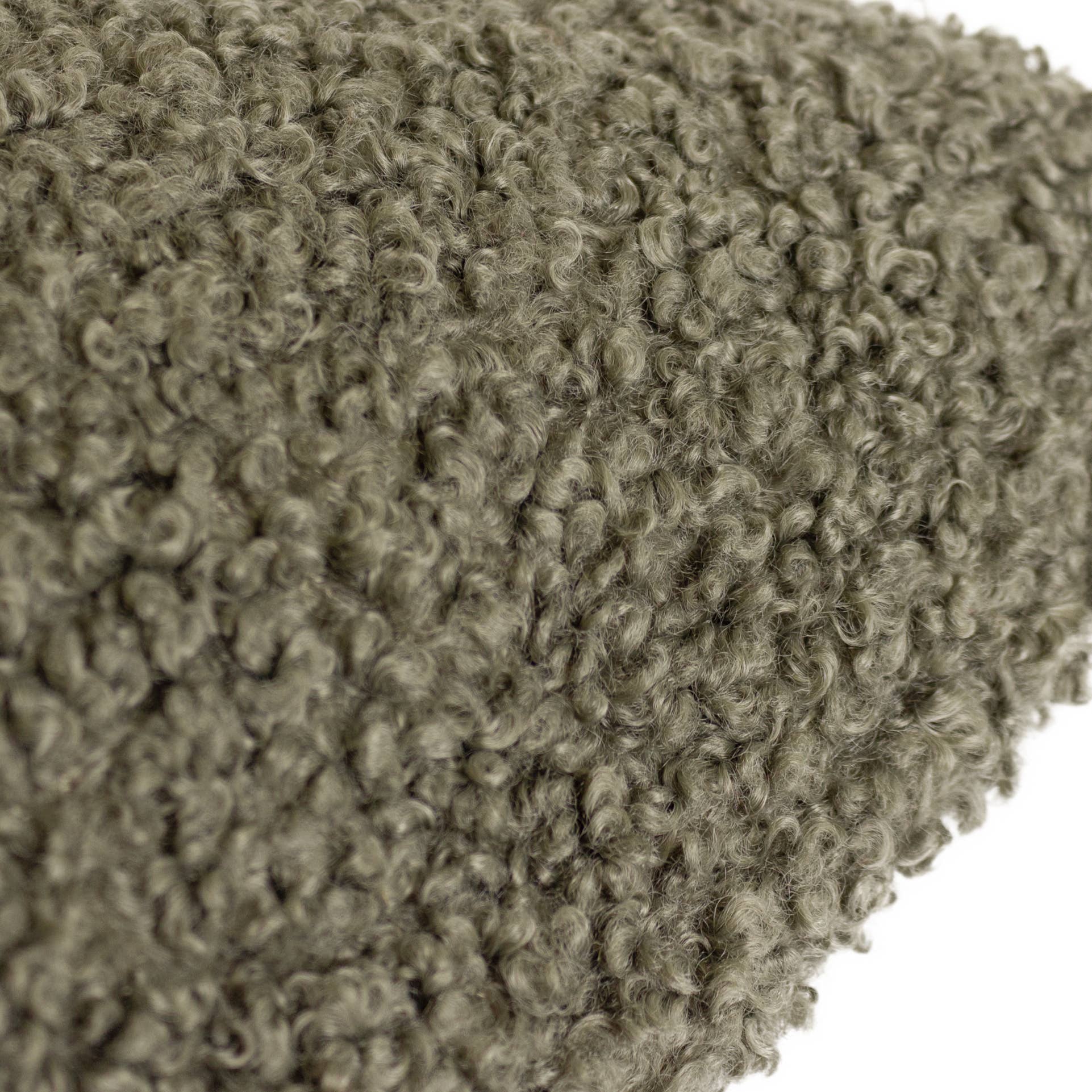 Cabu Strukturiertes Boucle-Kissen Khaki