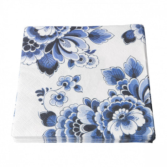 Servietten mit Blumenmotiv
