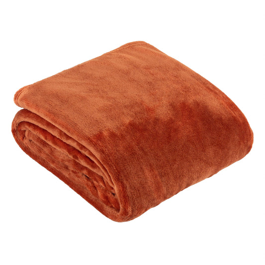 Harrow Fleece-Decke Rostfarben