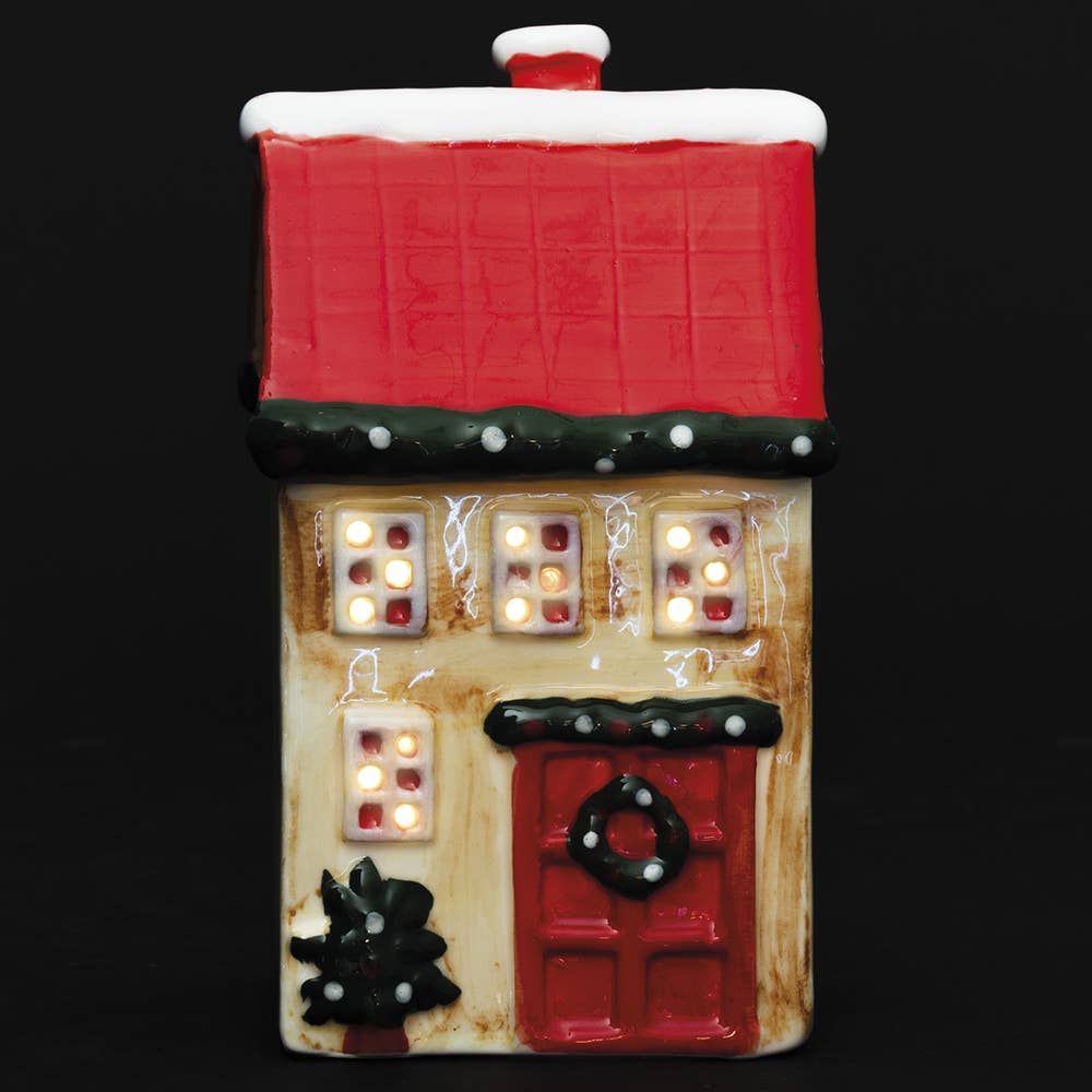 XMAS KERAMIKHÄUSCHEN LED