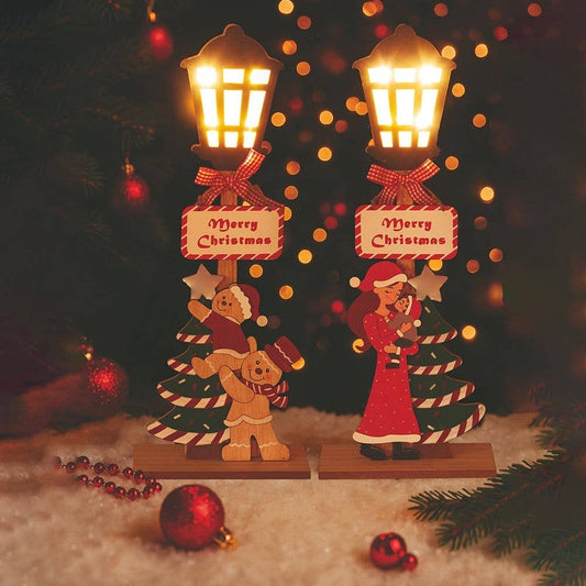 XMAS LAMPIONE FROHE WEIHNACHTEN H 45 CM