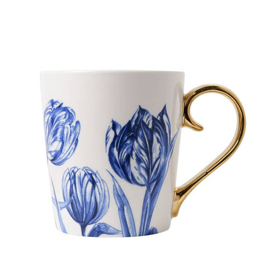 Tasse mit goldener Tulpe