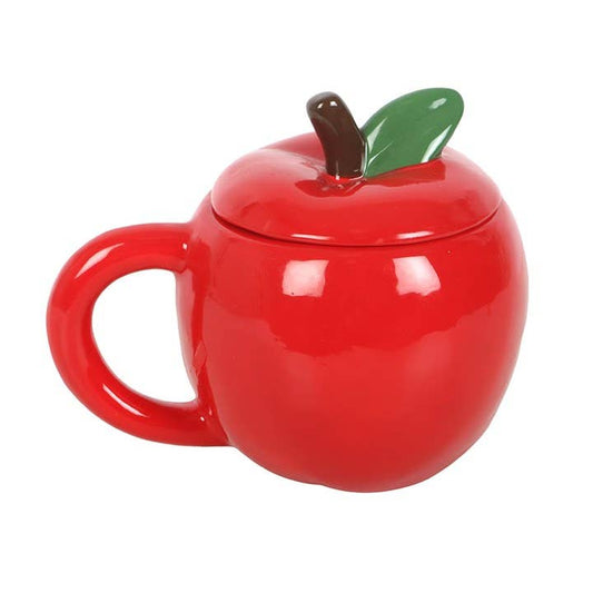 Apfelförmiger Becher mit Deckel