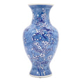 Bild in Galerie-Betrachter laden, Exquisite Chinoiserie Kürbis-Vase in Blau-Weiß Kranich Design
